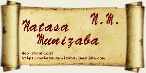 Nataša Munižaba vizit kartica